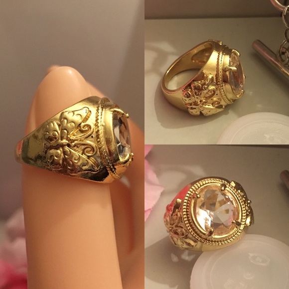 6.84ct Simulated Diamond Chunky Pinky Ring Set - Picture 6 of 7